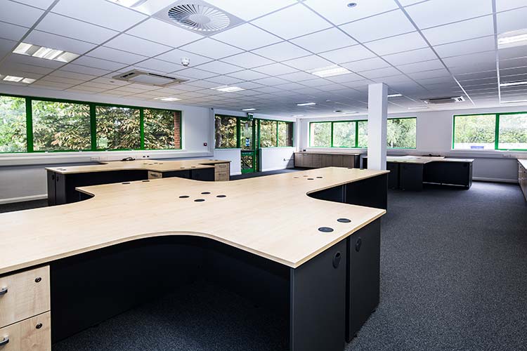 large office furniture installation