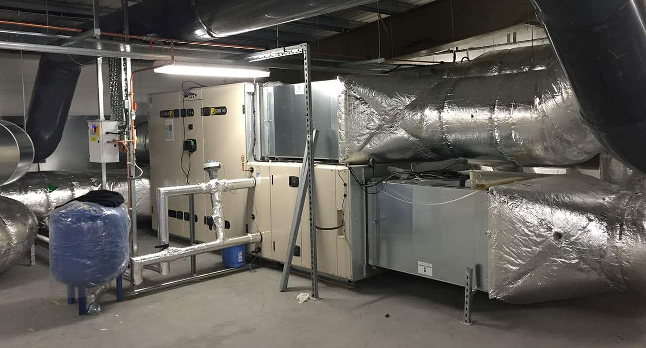 plant room for south east water installation turnkey lab