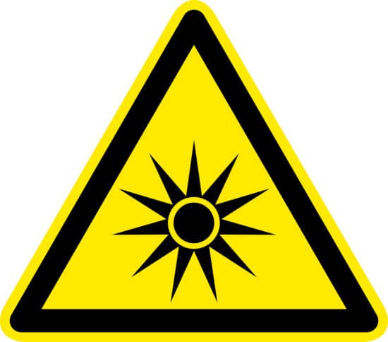 Optical Radiation Hazard Safety Symbol