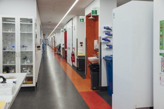 laboratory interior research corridor