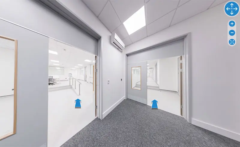 Virtual Tour of laboratory turnkey solution by interfocus
